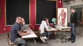 Sexy Teen Penetrated All Gaping Holes in The Classroom