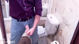 Stroking my big uncut veiny cock while I talk until it gets really hard and explodes in a massive moaning cumshot!