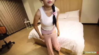 JohnTronX - Super sexy Thai girl enjoys sucking my dick in POV