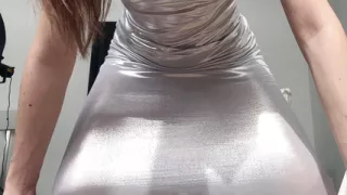 acrobatics girl in dress