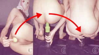 Pushing the Apple with a Bottle