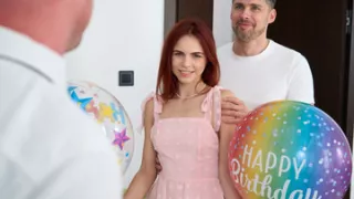 OUT NOW stepdaughter takes two cocks on stepdad's birthday