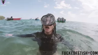 Caribbean Sea Receives Goddess Breathplay Mask Diving Glass