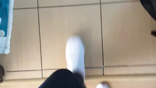 Walking in White Socks