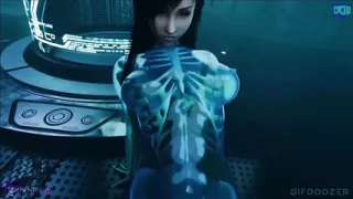 Gifdoozer Slime Tifa Dildo Play: Intense Masturbation with a Huge Dildo, Tight Pussy Gaping, and Cum-hungry Ass