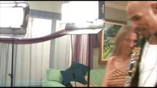 Stunning slut gets her mouth filled with a big black cock