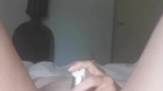 Masturbates with a big