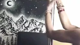 Check Out My First Practice Dance Ever on My New Pole