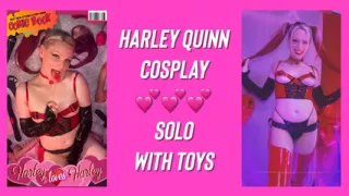 HARLEY loves HARLEY????Ava Crush as Harley Quinn Cosplay-Solo Fuck