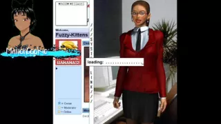 Up the wazoo - Found this game where you mess a office lady and it is something with very old style type internet