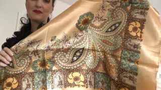 Satin Headscarf Fashion Show, Satin Headscarf and Leather Jacket, JOI Lady Victoria Valente