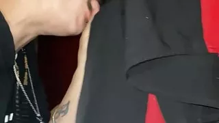 Choking on Daddy's hard BBC