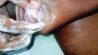 Monster Cock cleaning and Masturbation