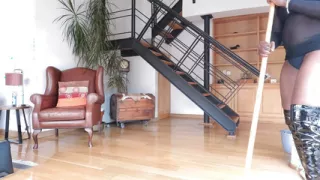 My Boss Makes Me Clean His Penthouse in High Heels