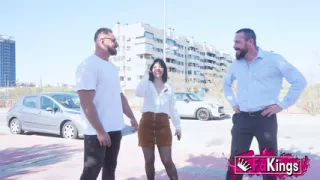 Sandra V has ALL her holes filled. Today you're going full!