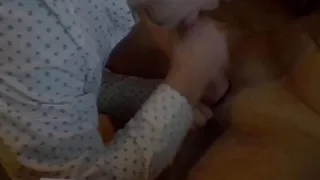 Cumming home from work - Martin eats 2 huge loads of cum