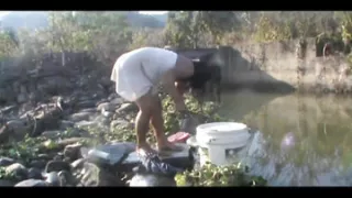 Bhabhi bathing in open space and fucked