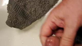 Ejaculation on a pair of briefs