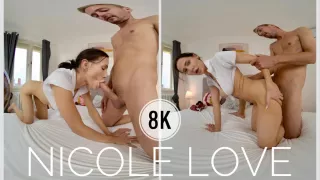 Sex With Nicole On The Bed From Another Point Of View