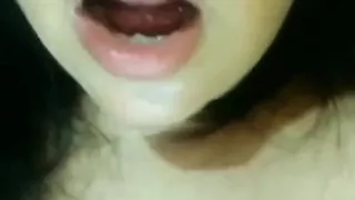 MILF Slut Touching Herself Showing Tits and Ass for Her Lover Bull Black Cock