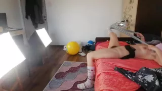 Amateur wife crazy dance in the house naked. Hot wife cuts off her clothes.