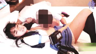 Horny Japanese babe in uniform gets pounded