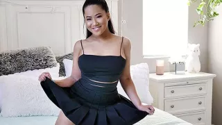 Spectacular Exotic Asian Virgin Experiences a Big White Cock for the First Time - Little Asians