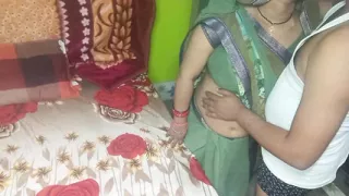 Indian Beautiful Bhabhi Having Romance with Her Husband.