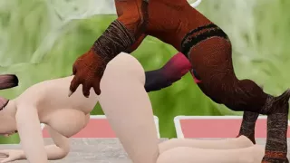 Red giant monster hard fuck with big dick