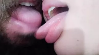 Getting Wet With A Sexy Hot Kiss, Wanking Hard Cock