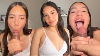 Petite 18yo Gives Her First Ever BJ on Camera - Unexpectedly Amazing!