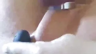 Ejaculation with prostate massager