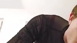 Sissy Millie fucks her toy, again