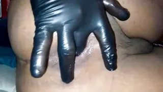 I play with my juicy ass while no one is home