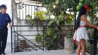 Fake police fucks a Latina