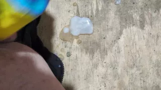 Cumming all over twice in under one minute and trying to cum a third time