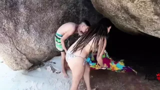 Fucking the Hottie's Ass on the Beach