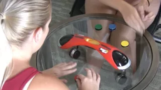 The stunning Rainy, rolling with Ashley in a Strip Noname game