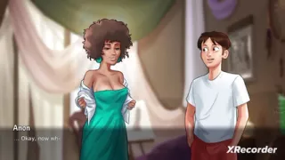 Miss Ross Reveals her Body Painting Kink to Anon (Summertime Saga Gameplay)