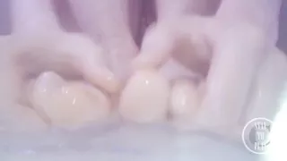 Washing and tickling my Feet in the Bathub! ????