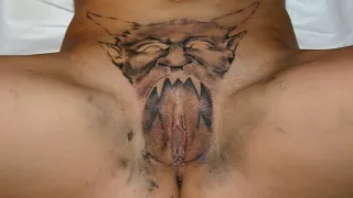 Alira Astro Gets Her Famous Demon Head Tattoo on her Pussy - AltErotic