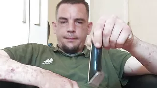 I shave and then stick a carrot in