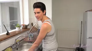 Your Cute Milf Wife Scarlet Sucks Your Cock In The Kitchen (pov) With Aunt Judys