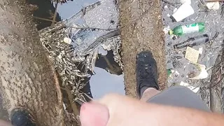 Jerking off while walking