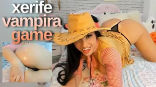HORROR PORN sexy vampire xeriff cosplay blowjob and ANAL ASS FINGERING CUM ON ASS