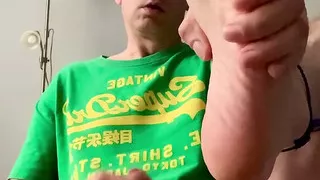 I was so horny this morning I had to make a quick wank