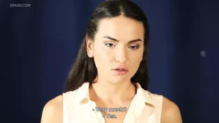 Making the shy lingerie model suck cock - part 1