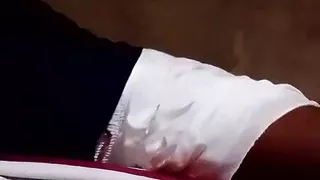 White Skirt Blue Panta