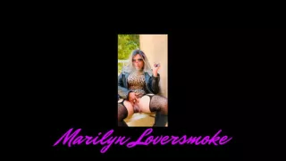 Beautiful Blonde Marilyn Smoking Fetish Getting Ready Tease