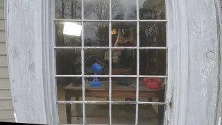 Jon Scarecrow peeping tom view of photoshoot open window masturbation